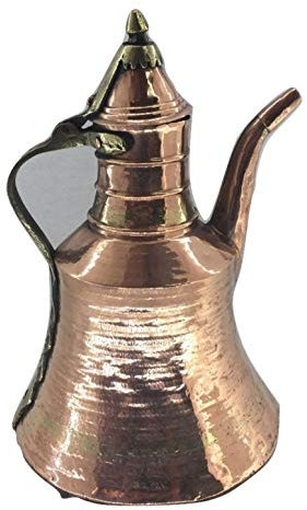Teiera anfora Antica in Rame Arredamento casa Sala taverna Rustico Vintage Arte 38x22 cm