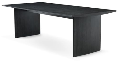 Casa Padrino Luxus Esstisch Anthrazitgrau 230 x 110 x H. 76 cm - Massivholz Küchentisch - Rechteckiger Esszimmertisch - Luxus Esszimmer Möbel
