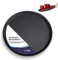 Round Tray - Rubberized Round Trays for Serving Food and Drinks - Non Slip Tray Dishwasher Safe (28cm - 1 Pack)