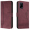 Lihondar Funda para OPPO Realme 7 5G/V5 5G/Q2 5G/Narzo 30 Pro 5G, Premium PU Cuero Billetera Tapa Flip Protectora Carcasa Libro Case Magnético con Tapa y Ranura para Tarjetas Piel Cartera (Rojo)
