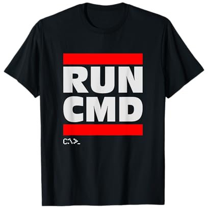 Run CMD T Shirt, Computer Geek T Shirt T-Shirt