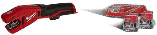 Milwaukee MILC12PC0 Coupe-Tube sans Fil & Kit NRG M12 REDLITHIUM-ION 2.0Ah - M12NRG-202