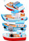 Toyvian 4 PACK Miniature Boat Dollhouse Boat Sea Fishing Boats Ornament Plastic Boat Ornament Resin Cruise Models Micro Landscape Boat Mediterranean Handmade Boats Toy, Random Style