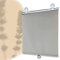 KOOEIN Store de Fenêtre occultant a Ventouse, Store Enrouleur Pare-Soleil, Rideau rétractables temporaires, Tissu à Thermo, 85% d'occultation, avec Revêtement coloré,Grey-68x125cm/27x49in