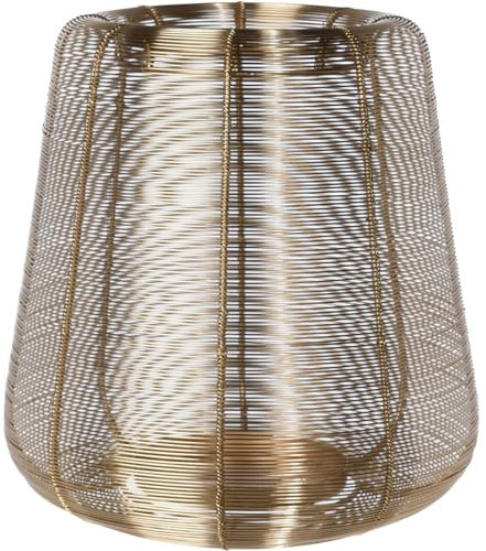 Home & Styling Deko-Laterne aus Metall, 28 x 29 cm, Farbe:golden