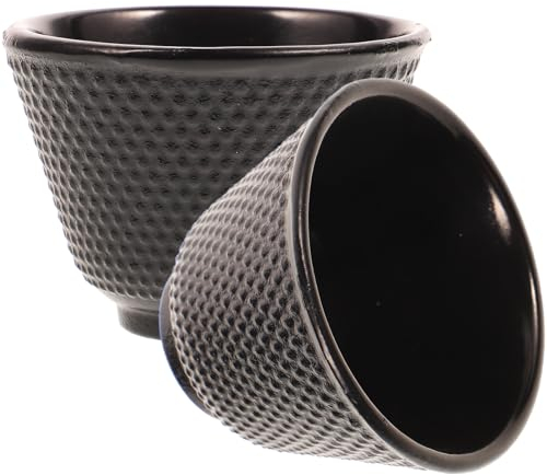 Amosfun 2pezzi Tazza Da Tè Giapponese Retro Ghisa Per Kung Fu Tea Design Creativo e Unico Perfetta Per Oolong Puer Tè e Lavabile Lavastoviglie Adatta Diverse Occasioni