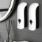 Dispenser Sapone da Muro 2 Pezzi, Dispenser Sapone Parete 300 ml, Dispenser Sapone Bagno a Muro Non è Richiesta Alcuna Perforazione o Installazione di Viti, Bianco