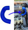Manguito admision compatible con Nissan Patrol 260 RD28T silicona reforzada de 5mm y 4 capas, hechos a medida para RD28T (Azul)