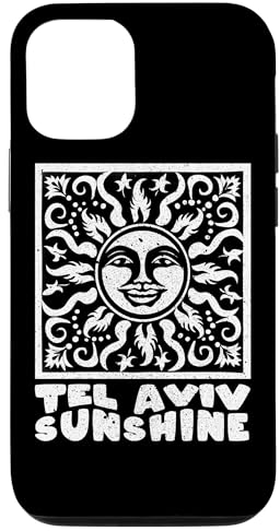 Hülle für iPhone 13 Tel Aviv Sunshine Israel Sun Groovy-Zeichnung