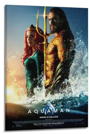 TWFSRXVWTS Poster mit Aquaman-Motiv, dekoratives Gemälde, Leinwand, Wandposter und Kunstdruck, modernes Familienschlafzimmer, Dekoration, Poster, 30 x 45 cm