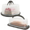 Hausfelder Kuchentransportboxen 2er Set, Vorteilspack - 1x rund, 1x rechteckig für Kastenkuchen