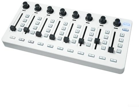 MIDI Controlle Mixing Console, con 43 Pulsanti 8 Manopole 8 Pulsanti Connessione BT Controller USB, per la maggior parte degli strumenti elettroacustici