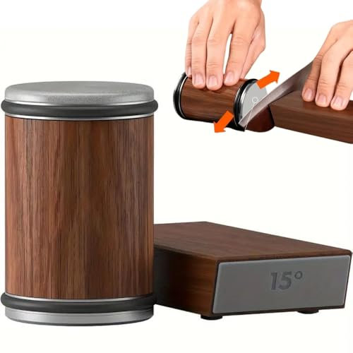 RJP Rolling Knife Sharpener with Diamond Sharpening Stones - Professional Knife Sharpener UK - Ultimate Kitchen Knife Sharpener, Perfect Tool Kit Including Scissor Sharpener and Sharpening Steel