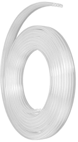 Qukaim Solvent Ink Tube Ink Tubing UV Printer Flexible Tube Replacement for Solvent Dye Pigment Inks, 4mm OD, ID 4 Row, 3 Meters Long, Compatible with Various Ink Types