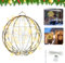 LED Leuchtkugel Outdoor 30 cm Faltbar,Lichtkugel Weihnachten,Lighted ball,LED Ball Weihnachten,Beleuchtete Kugeln Weihnachten,Dekokugel Beleuchtet Hängend,zum Hängen Lichterkette für Innen und Außen