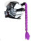 Flaconi Motorradhelm Deko, Helm Zöpfe Motorrad, Motorradhelm-Zöpfe, Motorradhelm Zubehör, Motorradhelm Decoration, Helm Motorrad Zubehör,Geeignet für Motorräder,Skibikes,Fahrräder (Lila)