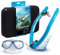 AMEO POWERBREATHER Beach- FRISCH-Luft Schnorchel - Atem Trainingsgerät für Becken und Freiwasser für Erwachsene und Kinder - Schnorchelset mit intelligentem Ventilsystem und 100% trockener Atemluft