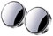 SHEDIE BlindSpotRearviewMirror, Weitwinkel-Rückspiegel, Verstellbarer Toter-Winkel-Spiegel, Parabolspiegel, Autozubehör, Saugnapf, wiederverwendbar(Silver)
