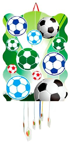 Piñata zum Kindergeburtstag, Pinata für Kinder, Dekoration für Kinderpartys, Jungen und Mädchen, große Pinatas zum Befüllen mit Spielzeug und Süßigkeiten, einfach zu befüllen (Fußball)
