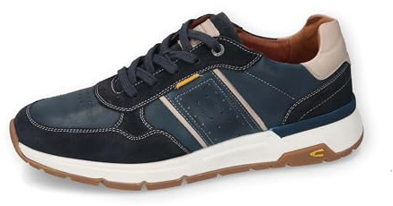 camel active Sneaker Split/Nappa Navy/Weiss Navy/Weiss, 45