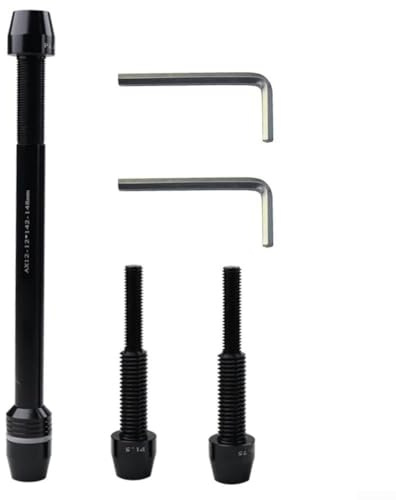 Bike Trainer Thru Axle Adapter, Thru-Axle Adapter for Bike Trailer Hitch, Fit for Road Bike, Mountain Bike (Black)