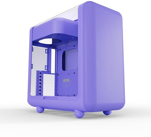 Hyte X50 Modern Performance ATX Mid-Tower PC Gaming Case - Taro Milk (Purple)
