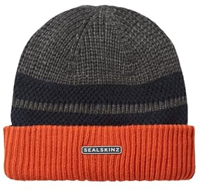 SEALSKINZ Unisex Waterproof Bittering | Cold Weather Textured Roll Cuff Beanie Beanie Hat