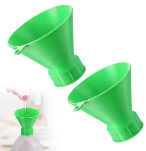 Threaded Funnel Easy Fill Funnel, Twist On Empty Spray Bottle Refill Adapter Fit for Various Size Bottles Home, Car Detailing Cleaning Supply, 30% Vinegar, Kitchen, Bath, Essential Oils 38mm