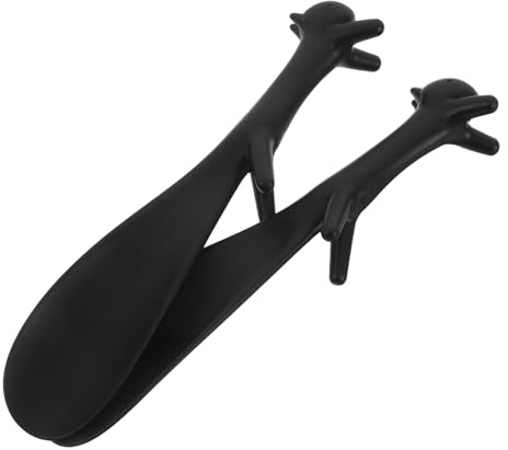 Mipcase Lot de 2 Chausse-pieds en Plastique Noir à Long Manche Ergonomique, Chausse-pied Portable pour Seniors, Femmes Enceintes et Personnes Âgées, Outil D’aide la Chaussure Léger