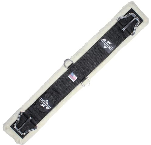 Professional's Choice Lammfell Gurt 28 Zoll schwarz