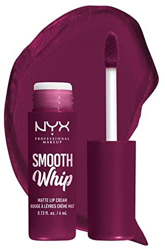 NYX PROFESSIONAL MAKEUP Flüssiger Lippenstift mit mattem Finish, Lebendige Farben mit Shea und Kakaobutter, 11 Berry Bed Sheets, 4 ml (1er Pack)