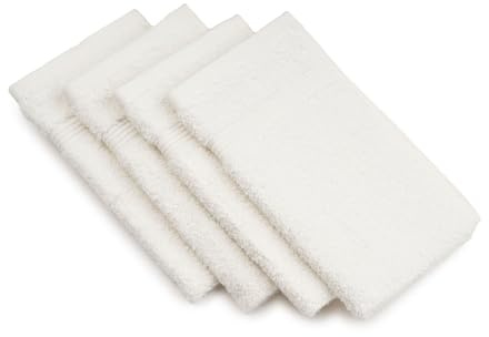 Gözze - Asciugamano per gli Ospiti New York, Set da 4 Pezzi, Morbido e Assorbente, 100% Cotone, 30 x 50 cm - Naturale