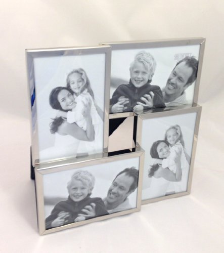Shudehill Giftware Silver 4 Photo Multi Picture Frame