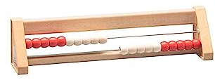 WISSNER aktiv lernen - 20 er Rechenrahmen rot/weiss - RE-Wood