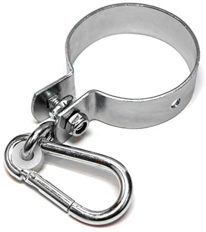 PRIOstahl Schaukelschelle Schaukelhaken Schaukelhalter Schaukelbefestigung - 100mm x 1 Stück Kinderschaukel Karabiner Schaukel Schaukelhalterung Schaukelgestell Balken Befestigung Verzinkt