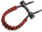 AMEYXGS Sangle de Poignet Arc Ajustable Corde Tressée avec Dragonne Tir à l'arc pour Arc Classique et Arc à Poulies (Rouge + Noir)