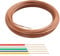THE CIMPLE CO - Thermostat Wire 18/5 | Brown | Solid Copper 18 Gauge, 2 Conductor | CL2 (UL Listed) CMR Riser Rated (CL3) | Residential, Commercial and Industrial Rated - 18-5, 10 Feet
