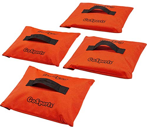 GoSports Sports Net Sandbags Set of 4 Weighted Anchors for Baseball, Soccer Goals, Golf, Football, Hockey and More