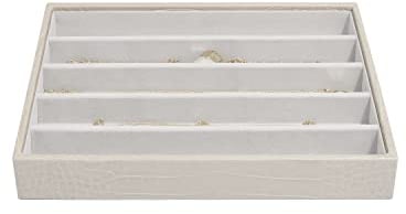 Stackers Putty Croc Textured Classic Medium Jewellery Box Necklace Layer