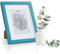 Classic by Casa Chic - Cadre 20 x 25 cm en Bois Massif - pour Photos 25x20 cm Vitre en Verre Trempé - Bleu Sarcelle
