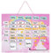 Navaris abwischbarer Wochenplan magnetisch 40 x 32cm - mit 115 Magneten und Stift - individualisierbare Magnettafel Familienplaner Wochenplaner Tafel
