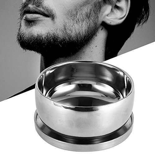 YUYTE Rasierschale, Rasierschale Aus Edelstahl, Schüssel Für Rasierseife Mit Deckel Für Rasierpinsel Edelstahl Shave Tasse Herren Rasierschale 11 Cm Durchmesser 5.5 Cm Höhe, vatertag geschenke