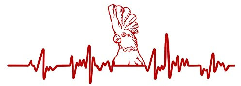 Finest Folia K150 Carmine Red 16 Cockatoy Decorative Sticker for Car, Fridge, Laptop, 27 cm Wide