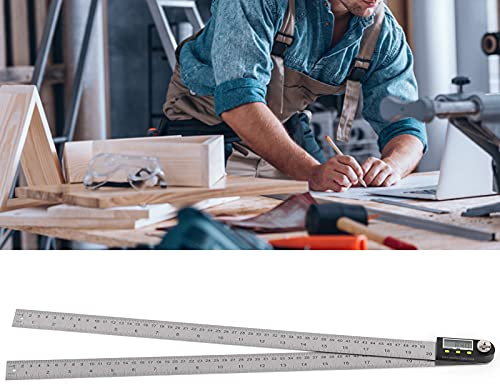 500mm Digitaler Winkelmesser LCD-Display Digitales Winkellineal für Ingenieurwesen, Holzbearbeitung, Bauwesen, Messen, Winkelmesser