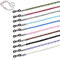 Aabellay 10 Stück Geflochtenes Leder Brillenband PU Geflecht Brillen Kette Halter Sonnenbrille Brillenkette Glassgurt Halskette Lesebrille Brillenbänder Halter Schnur