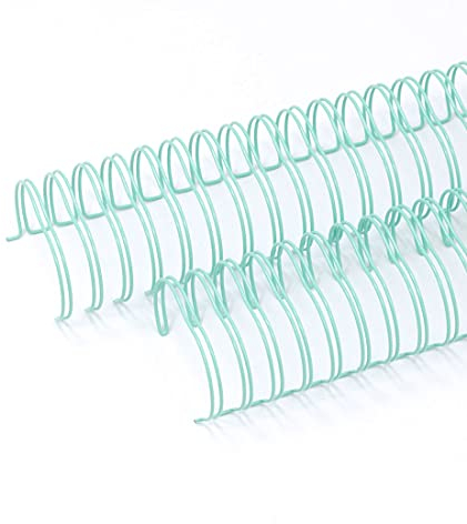 Craftelier - 2er-Set Doppelringbinder für Alben, Notizbücher, Tagebücher oder Kalender | Ideal für Scrapbooking- und Bastelprojekte | Ø 3,17 cm (1.25) - Farbe Türkis