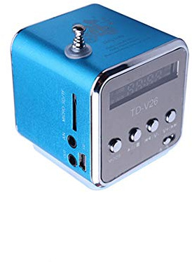 Digitales FM-Radio, Baceyong Mini tragbarer drahtloser Lautsprecher MP3-Musik-Player zum Angeln Reisen Camping Radfahren, mit USB-Anschluss/TF-Steckplatz / 3,5-mm-Schnittstelle