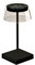 Konstsmide Designer-Tischleuchte Scilla | schwarz | Indoor/Outdoor | USB-Tischleuchte | Aluminum/Glas | 2 Lichtfarben | Akkulaufzeit bis zu 20h | 7816-750, 10 cm (L)/10 cm (B)/36 cm (H)