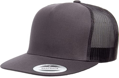 Flexfit Unisex Classic Trucker Cap, Women and Men Cap, One Size, Darkgray, XXL