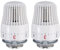 Thermostat M30 x 1,5 mit Nullstellung 7-28 °C, 2 Stück Heizkörper Thermostatkopf K, Thermostatventil Heizkörper Automatische Heizkörperventile Kühlerventil Ersatzkopf Kühlerventilköpfe für Zuhause